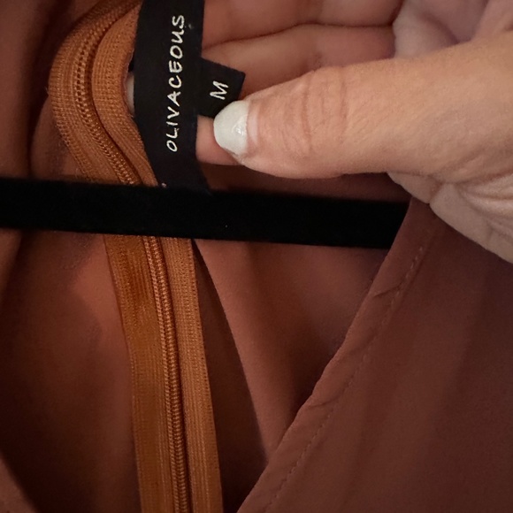 Olivaceous Turtleneck Cold Shoulder Blouse - Picture 4 of 4